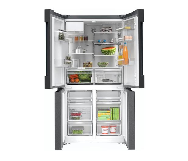 Lodówka Bosch KFI96AXEA Multidoor No Frost 183cm Czarna Stal Szczotkowana Dystrybutor Kostkarka WiFi 574L - 1516164 - zdjęcie 2
